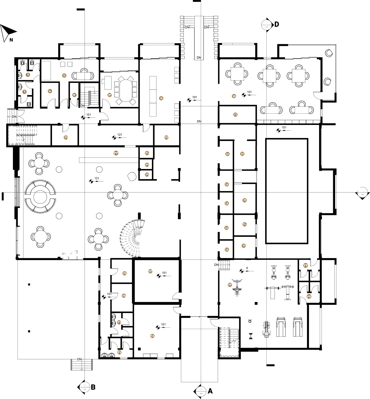 hotel first floor plan